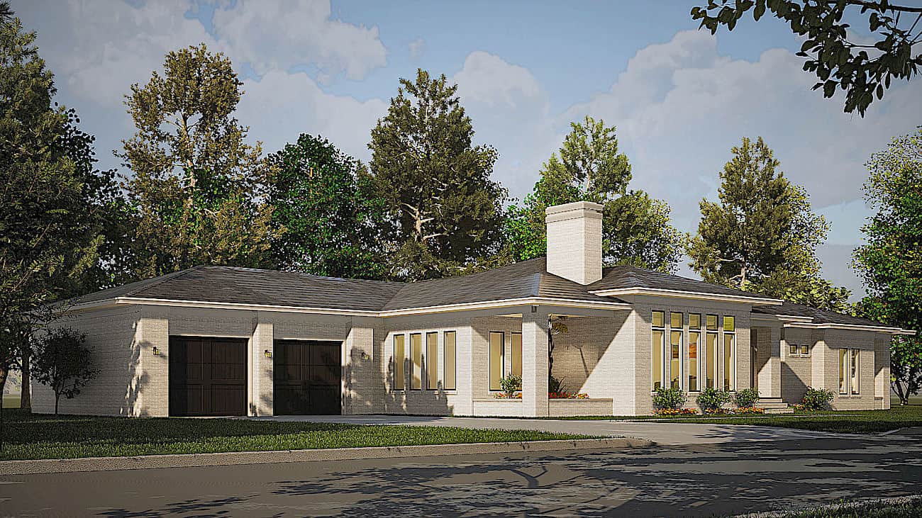 Left Side View of this 4-Bedroom, 3092 Sq Ft Plan - 193-1204