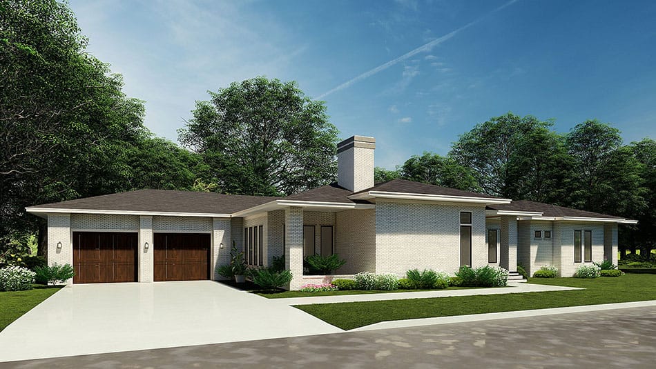 Left Side View of this 4-Bedroom, 3092 Sq Ft Plan - 193-1204