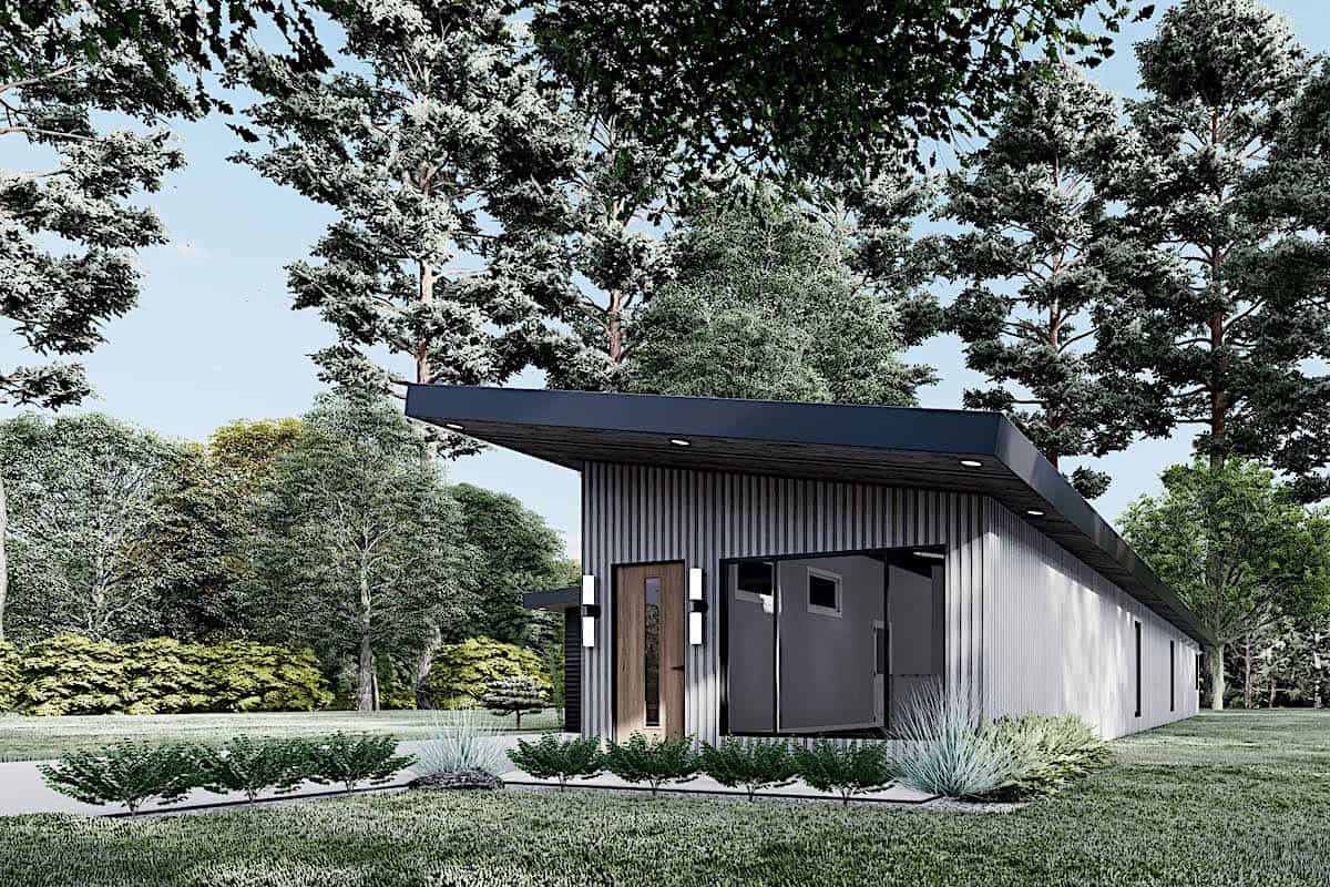 Right Side View of this 3-Bedroom, 1365 Sq Ft Plan - 193-1206