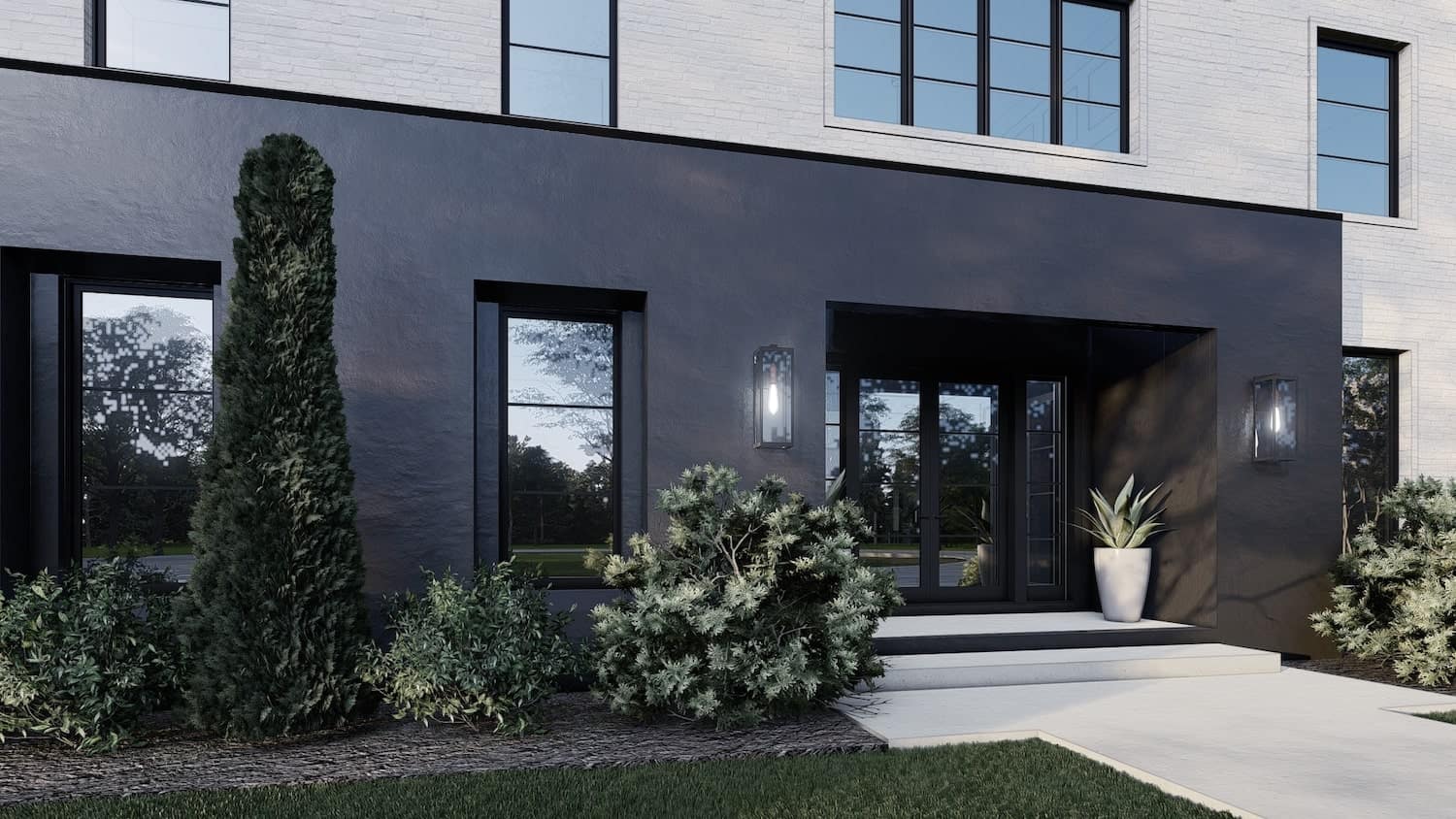 Front Door of this 5-Bedroom, 5293 Sq Ft Plan - 193-1207