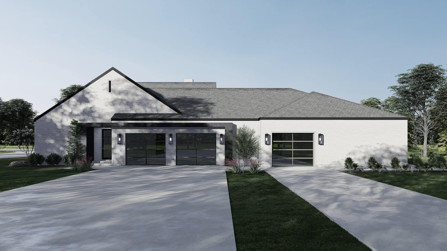 Right Side View of this 5-Bedroom, 5293 Sq Ft Plan - 193-1207