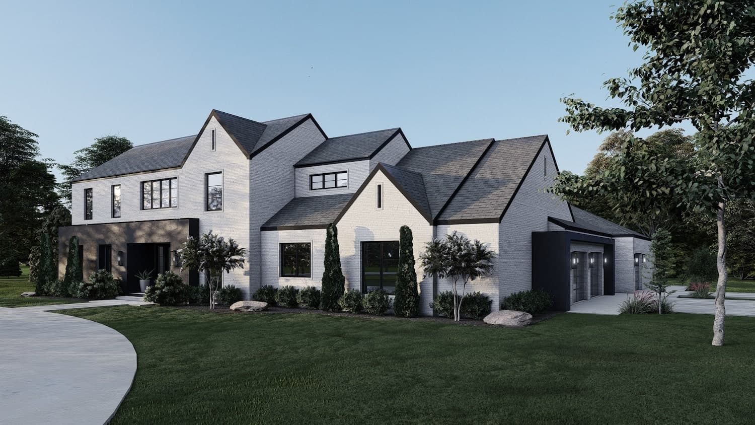 Right Side View of this 5-Bedroom, 5293 Sq Ft Plan - 193-1207