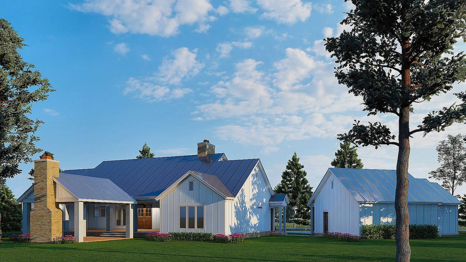Rear View of this 3-Bedroom, 2191 Sq Ft Plan - 193-1209
