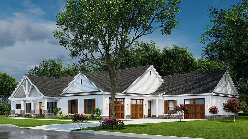 Right Side View of this 3-Bedroom, 3777 Sq Ft Plan - 193-1210