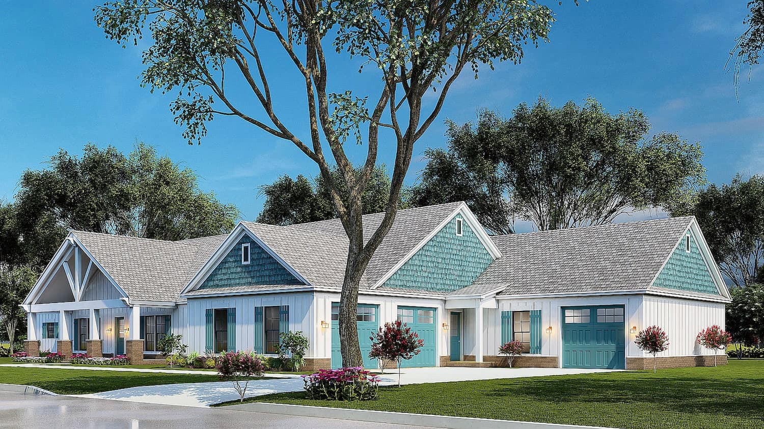 Right Side View of this 3-Bedroom, 3777 Sq Ft Plan - 193-1210