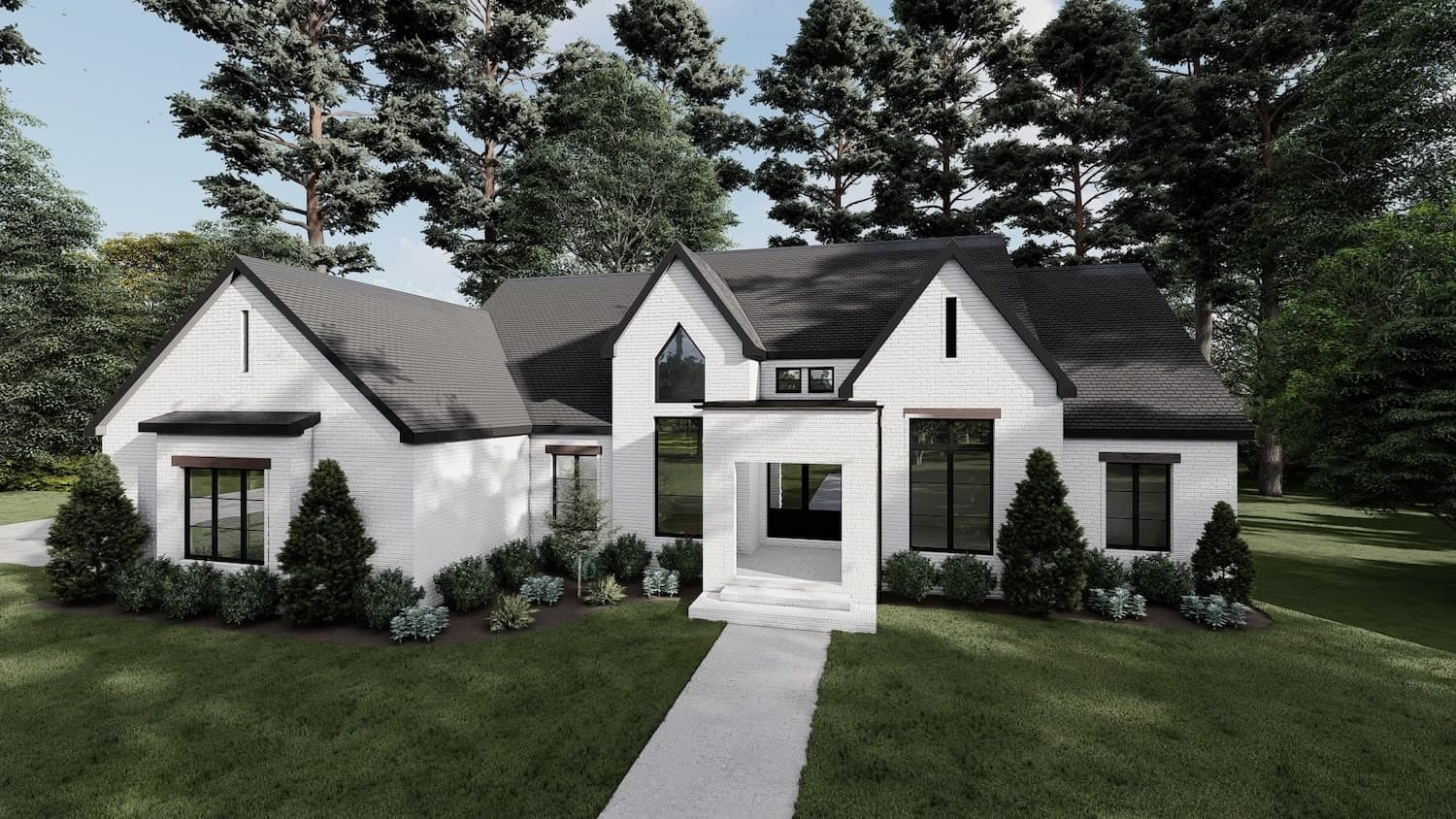 Front View of this 3-Bedroom, 2370 Sq Ft Plan - 193-1216