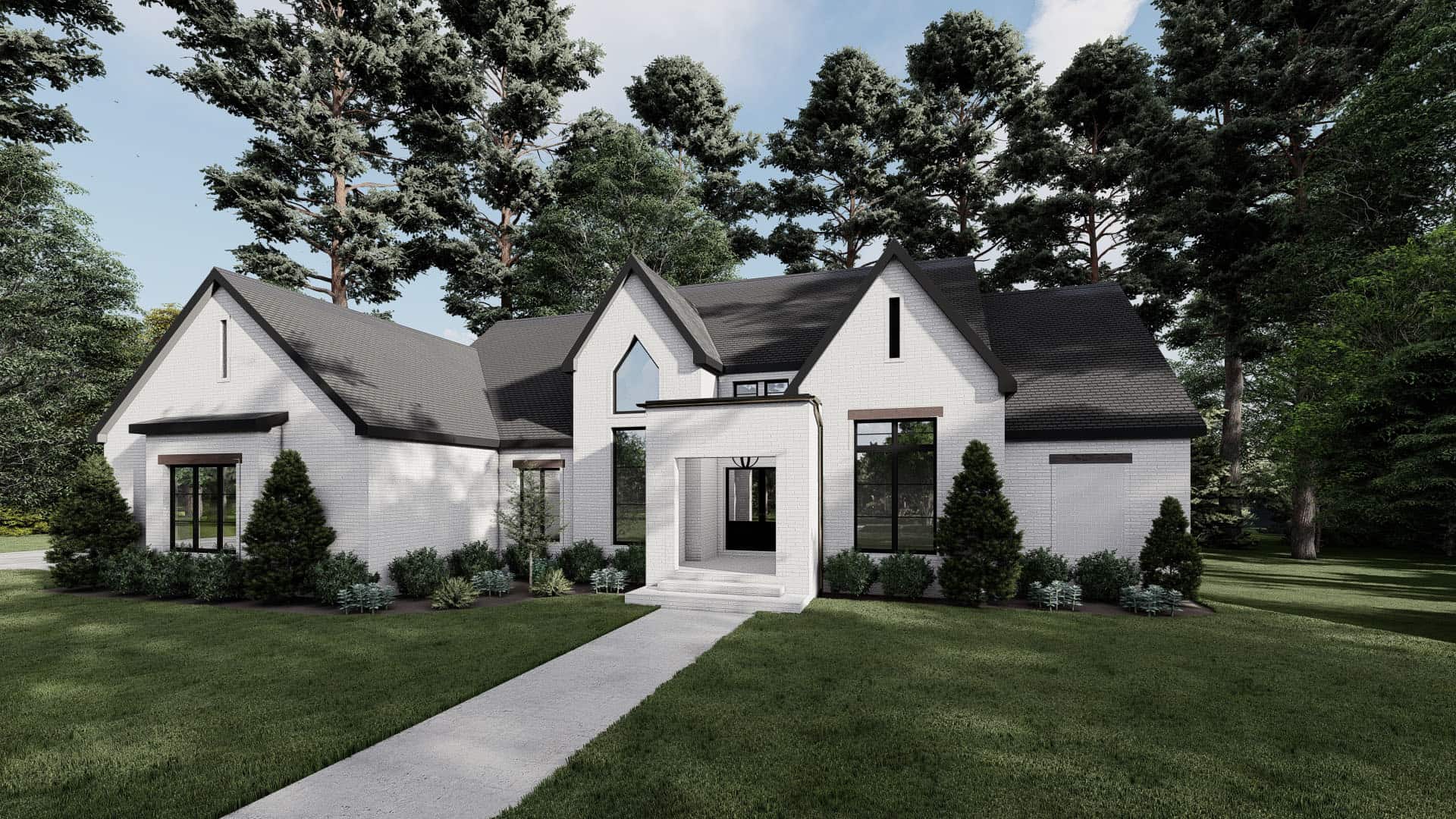 Front View of this 3-Bedroom, 2370 Sq Ft Plan - 193-1216