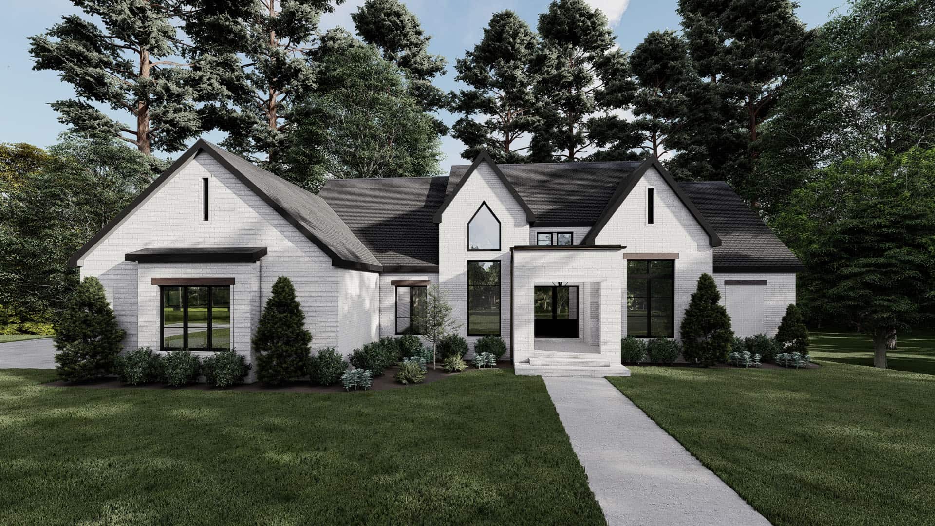 Front View of this 3-Bedroom, 2370 Sq Ft Plan - 193-1216