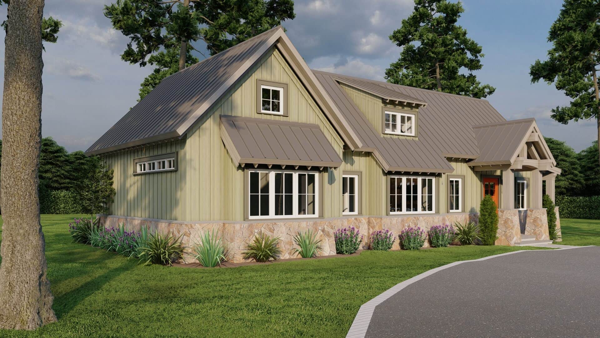Left Side View of this 1-Bedroom,1008 Sq Ft Plan -193-1218