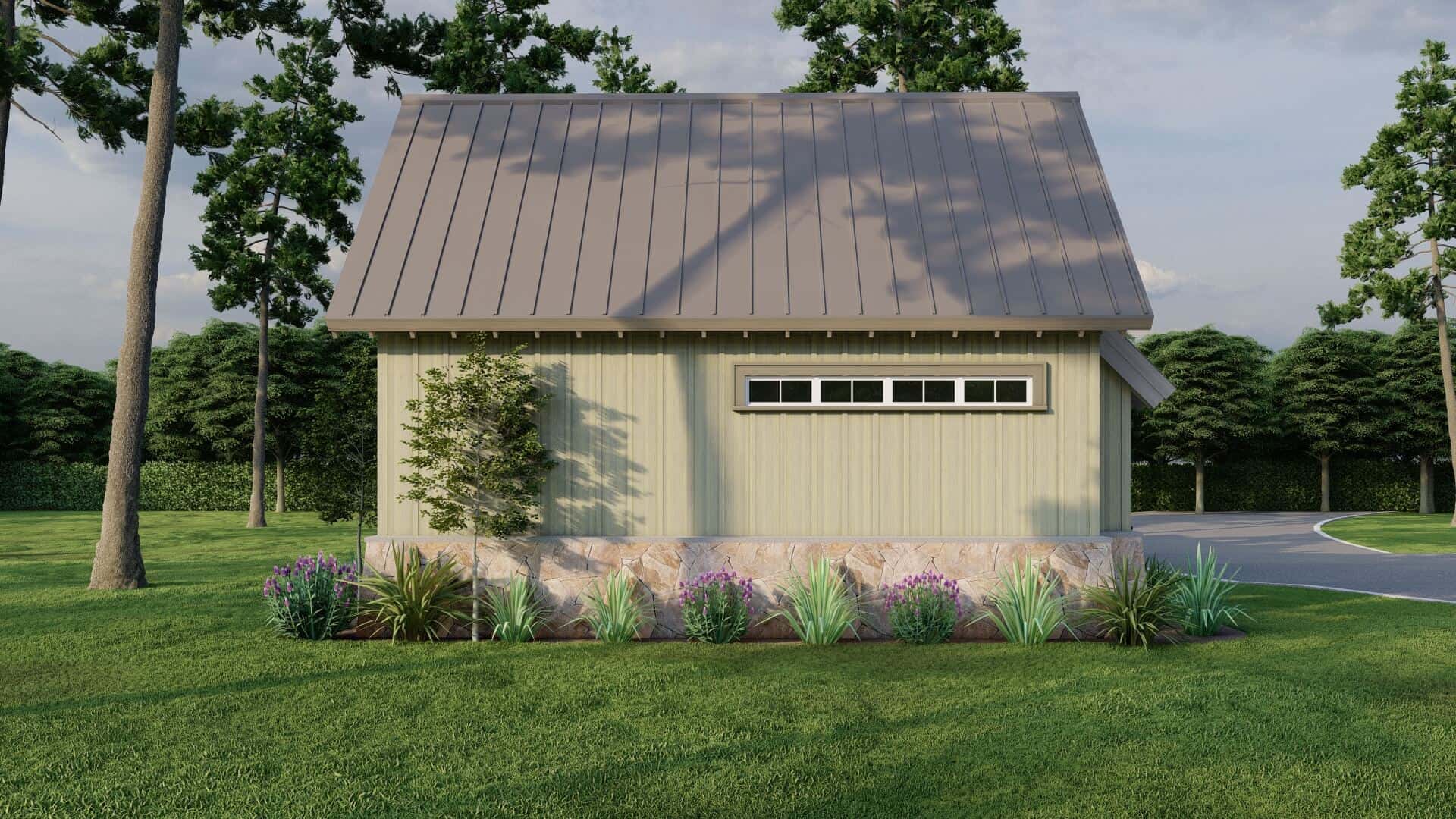 Left Side View of this 1-Bedroom,1008 Sq Ft Plan -193-1218