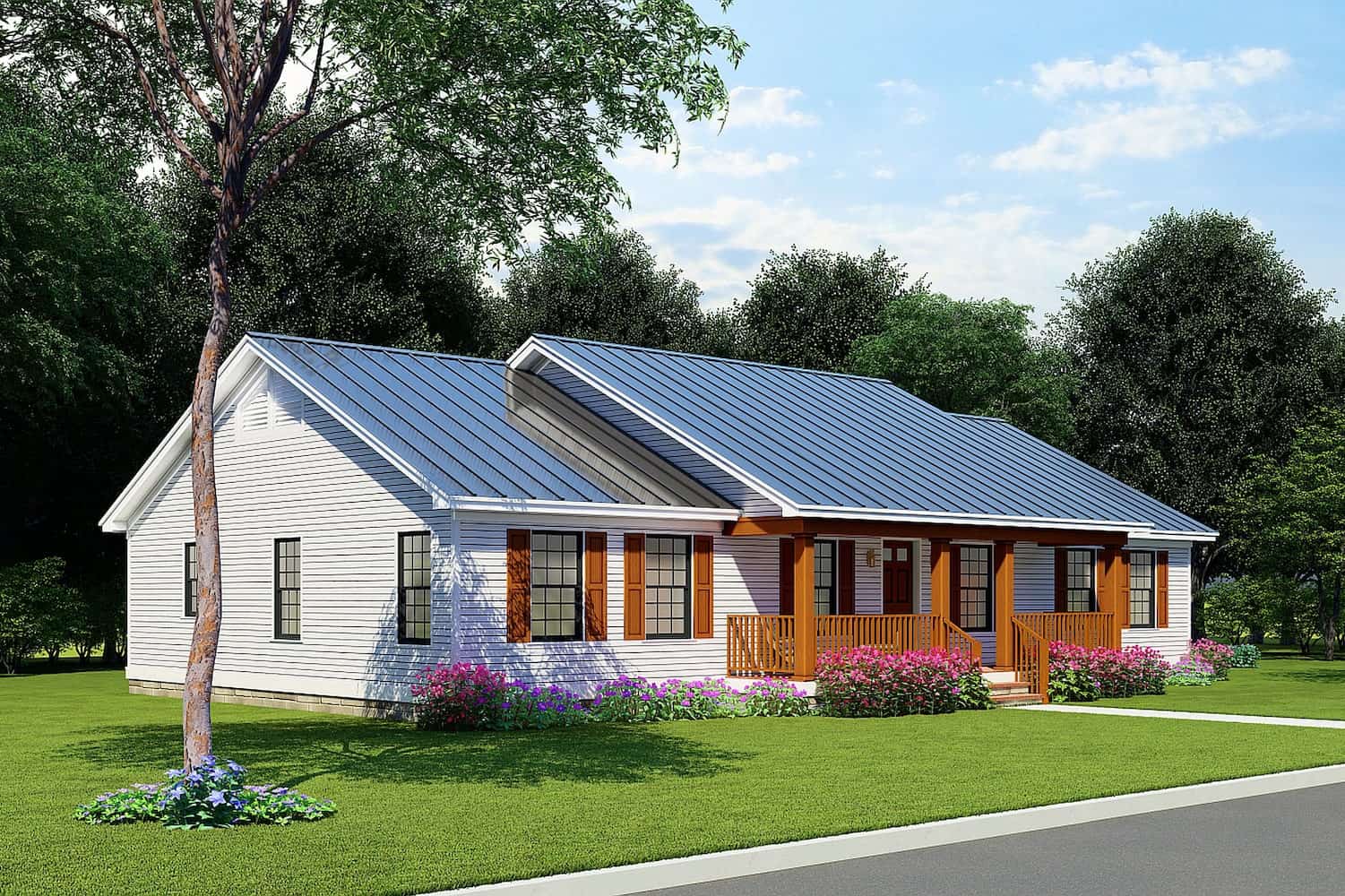 Left Side View of this 3-Bedroom, 1856 Sq Ft Plan - 193-1222