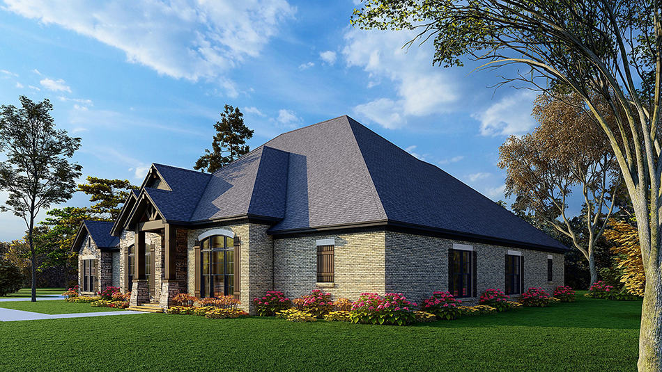 Right Side View of this 5-Bedroom, 3580 Sq Ft Plan - 193-1224