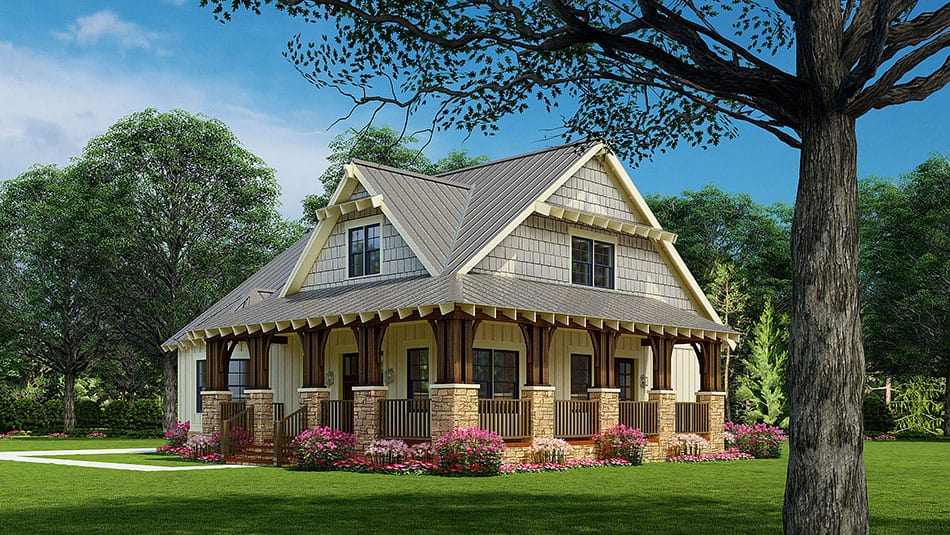 Right Side View of this 3-Bedroom, 2408 Sq Ft Plan - 193-1225