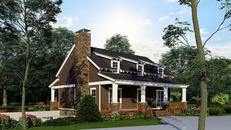 Left Side View of this 3-Bedroom, 2049 Sq Ft Plan - 193-1226