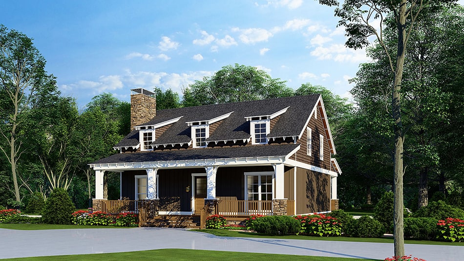 Right Side View of this 3-Bedroom, 2049 Sq Ft Plan - 193-1226