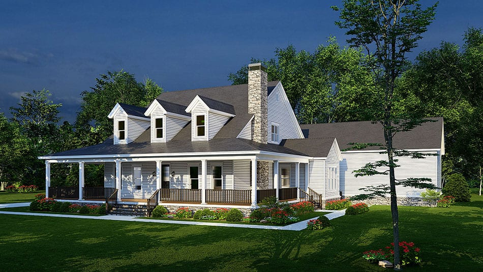 Right Side View of this 4-Bedroom, 2663 Sq Ft Plan - 193-1233