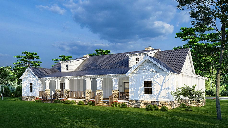 Rear View of this 8-Bedroom,1703 Sq Ft Plan -193-1234