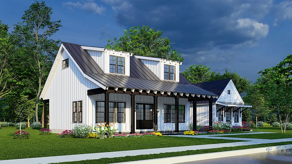 Left Side View of this 2-Bedroom, 1649 Sq Ft Plan - 193-1235