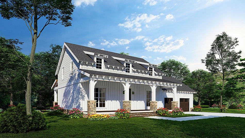 Left Side View of this 3-Bedroom, 1773 Sq Ft Plan - 193-1236
