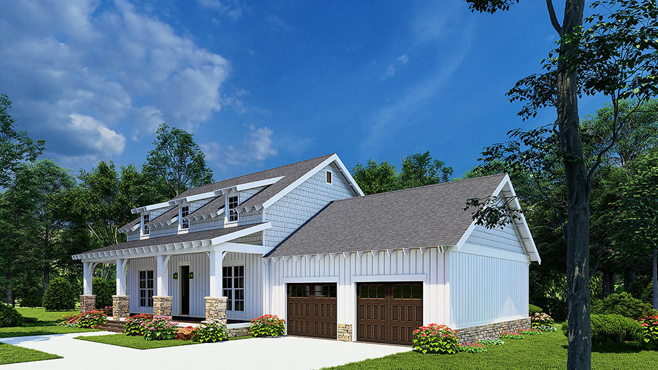 Right Side View of this 3-Bedroom, 1773 Sq Ft Plan - 193-1236