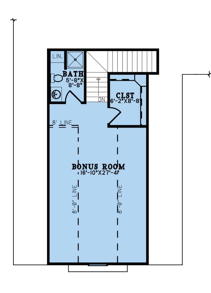 Bonus Room of Contemporary Plan #193-1238
