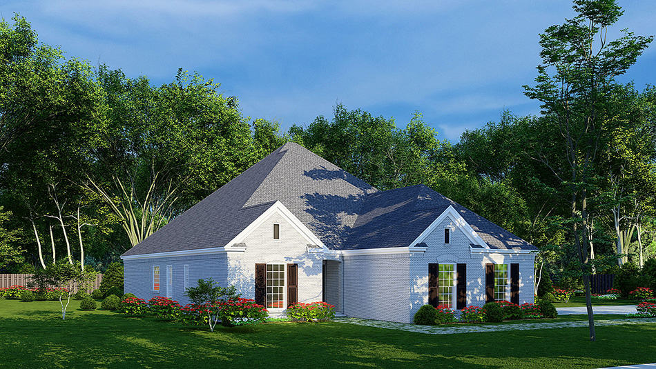 Left Side View of this 3-Bedroom, 1530 Sq Ft Plan - 193-1240
