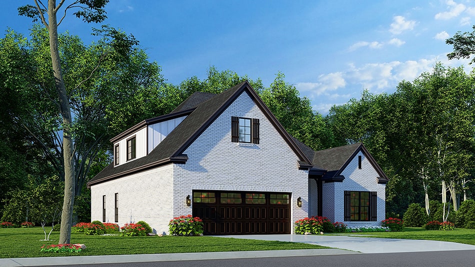 Left Side View of this 3-Bedroom, 2019 Sq Ft Plan - 193-1241