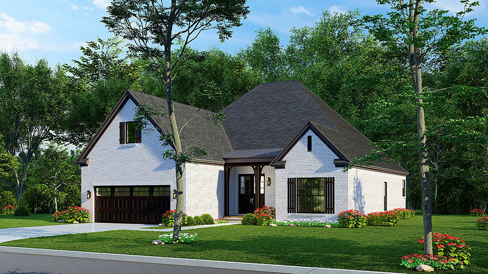 Right Side View of this 3-Bedroom, 2019 Sq Ft Plan - 193-1241