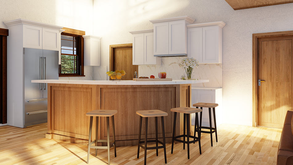 Kitchen: Kitchen Island of this 6-Bedroom,2761 Sq Ft Plan -193-1249