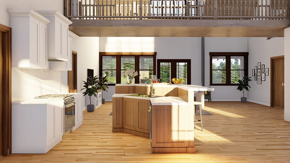 Kitchen: Kitchen Island of this 6-Bedroom,2761 Sq Ft Plan -193-1249