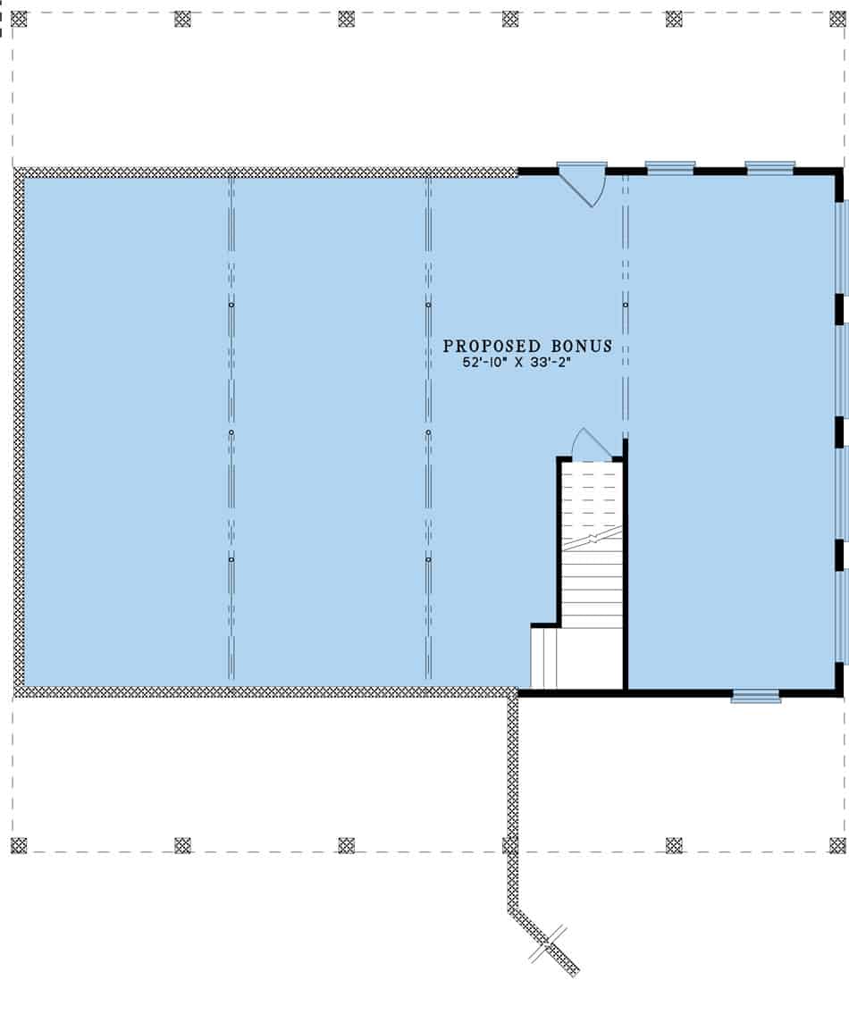 Basement of Rustic Plan #193-1249