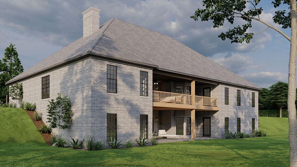 Rear View of this 4-Bedroom,3012 Sq Ft Plan -193-1250