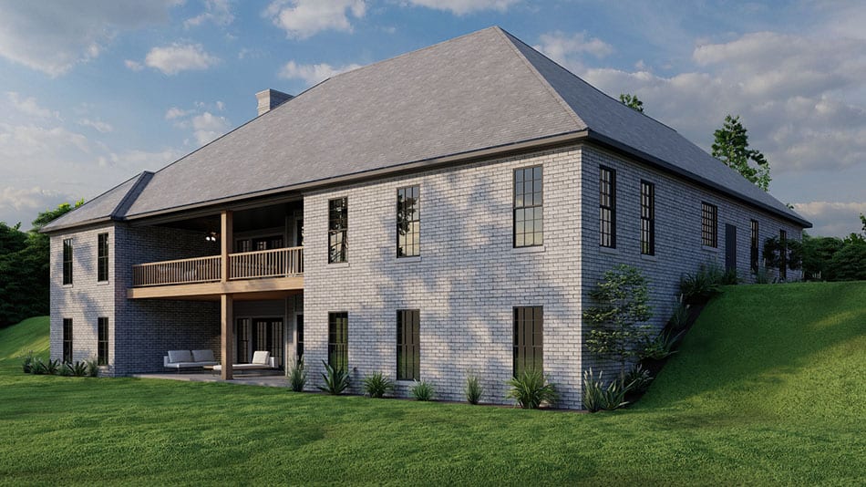 Rear View of this 4-Bedroom,3012 Sq Ft Plan -193-1250