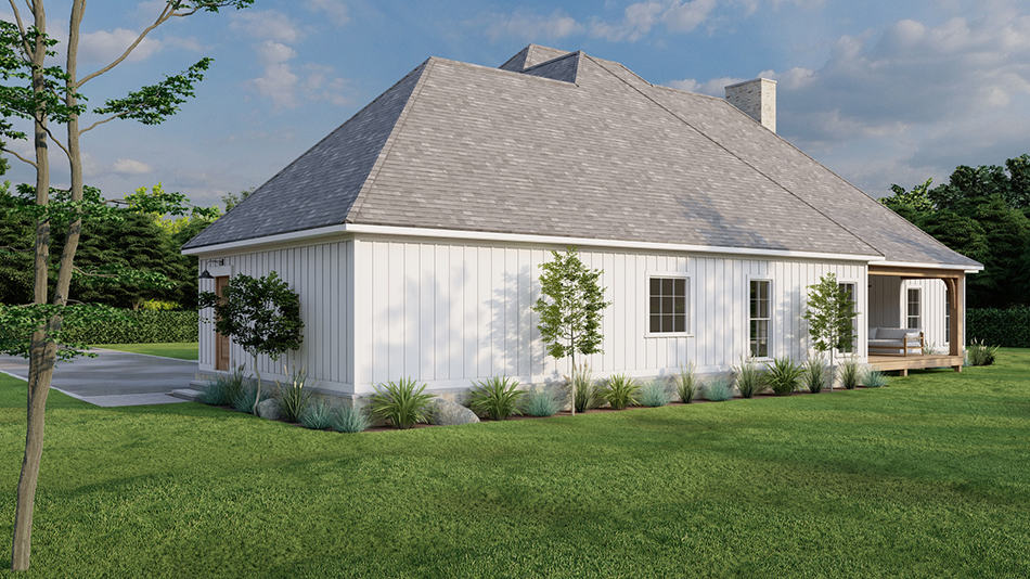 Rear View of this 3-Bedroom,2442 Sq Ft Plan -193-1251