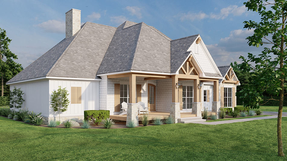 Left View of this 3-Bedroom,2442 Sq Ft Plan -193-1251