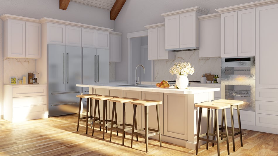 Kitchen: Kitchen Island of this 3-Bedroom,2442 Sq Ft Plan -193-1251
