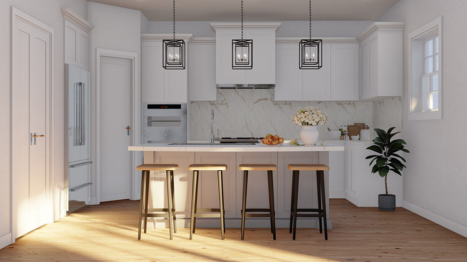 Kitchen: Kitchen Island of this 3-Bedroom,1911 Sq Ft Plan -193-1253
