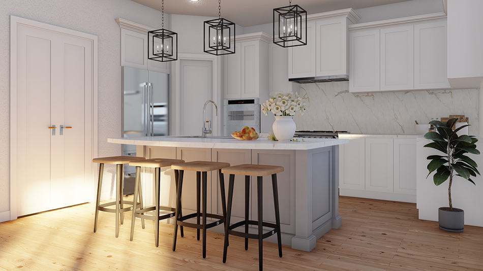 Kitchen: Kitchen Island of this 3-Bedroom,1911 Sq Ft Plan -193-1253