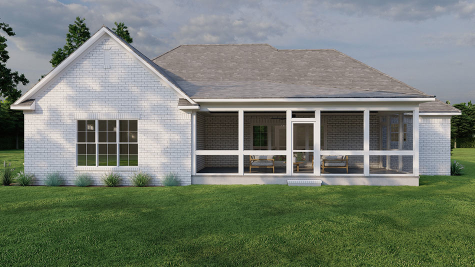 Rear View of this 3-Bedroom,1911 Sq Ft Plan -193-1253