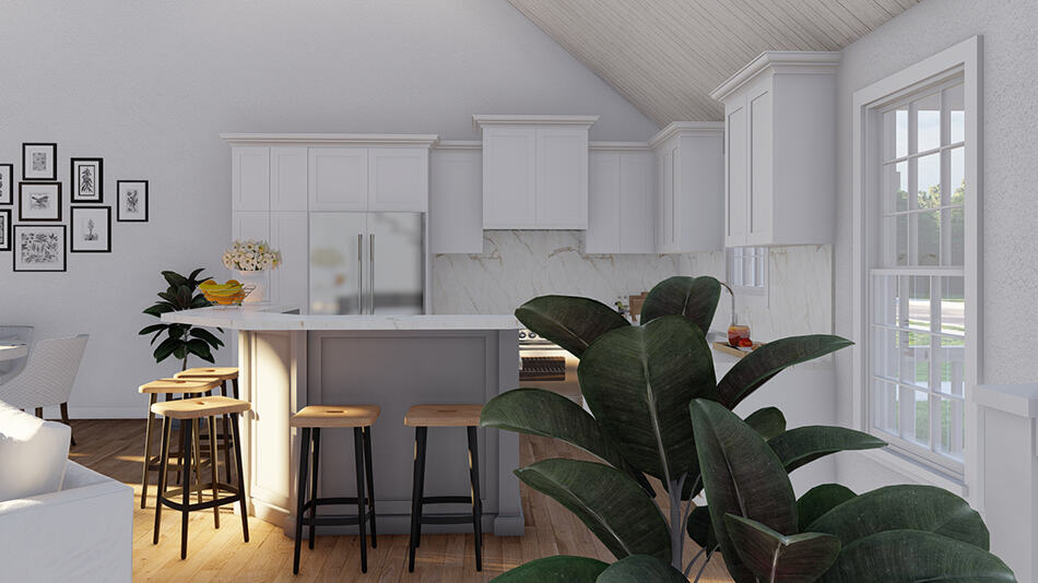 Kitchen: Kitchen Island of this 6-Bedroom,2922 Sq Ft Plan -193-1255