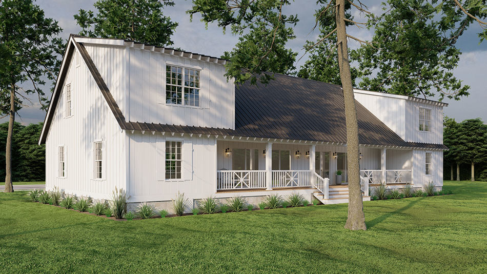 Rear View of this 6-Bedroom,2922 Sq Ft Plan -193-1255