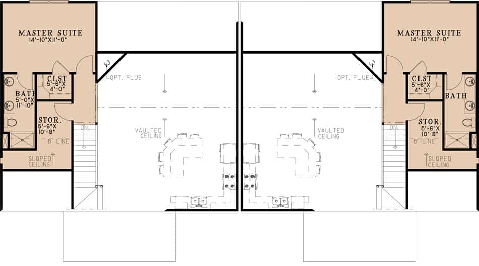 Upper Level of Duplex/Multi-Unit Plan #193-1255