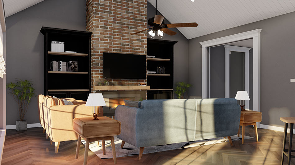 Great Room of this 4-Bedroom,2211 Sq Ft Plan -193-1256