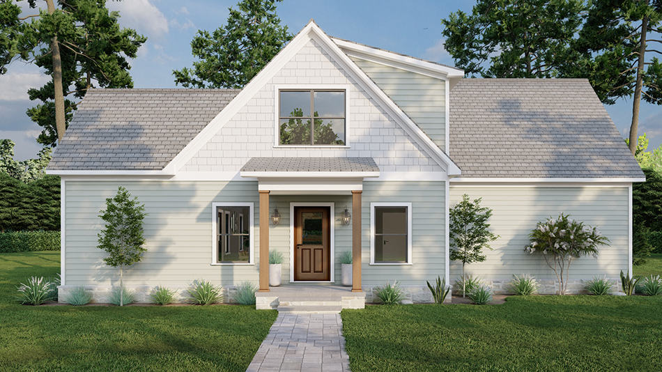 Front View of this 3-Bedroom,2181 Sq Ft Plan -193-1260
