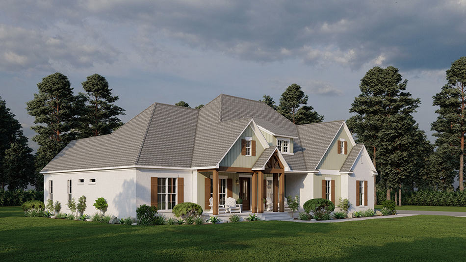 Left View of this 4-Bedroom,2638 Sq Ft Plan -193-1261