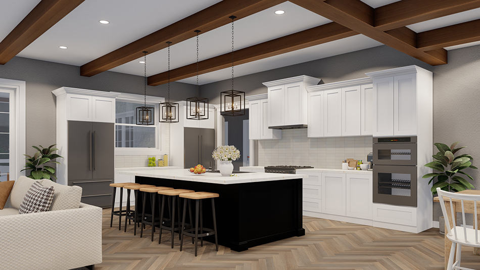 Kitchen: Kitchen Island of this 4-Bedroom,2638 Sq Ft Plan -193-1261