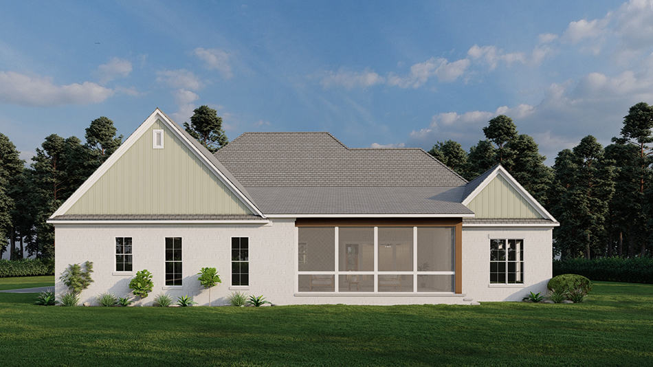 Rear View of this 4-Bedroom,2638 Sq Ft Plan -193-1261