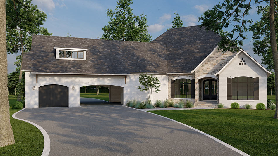 Front View of this 3-Bedroom,2826 Sq Ft Plan -193-1262