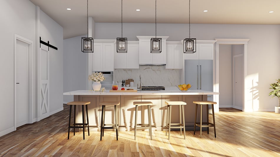 Kitchen: Kitchen Island of this 3-Bedroom,2826 Sq Ft Plan -193-1262