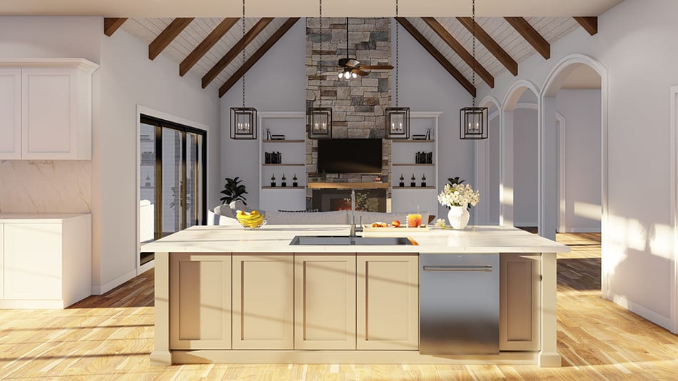 Kitchen: Kitchen Island of this 3-Bedroom,2826 Sq Ft Plan -193-1262